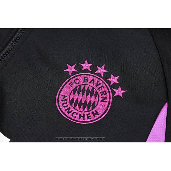 Sueter de Treinamento Bayern de Munique Crianca 2023-2024 Preto y Branco
